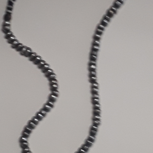 ONE OF A KIND handcrafted beautiful white jade and stainless steel necklace - Picture 12 of 13